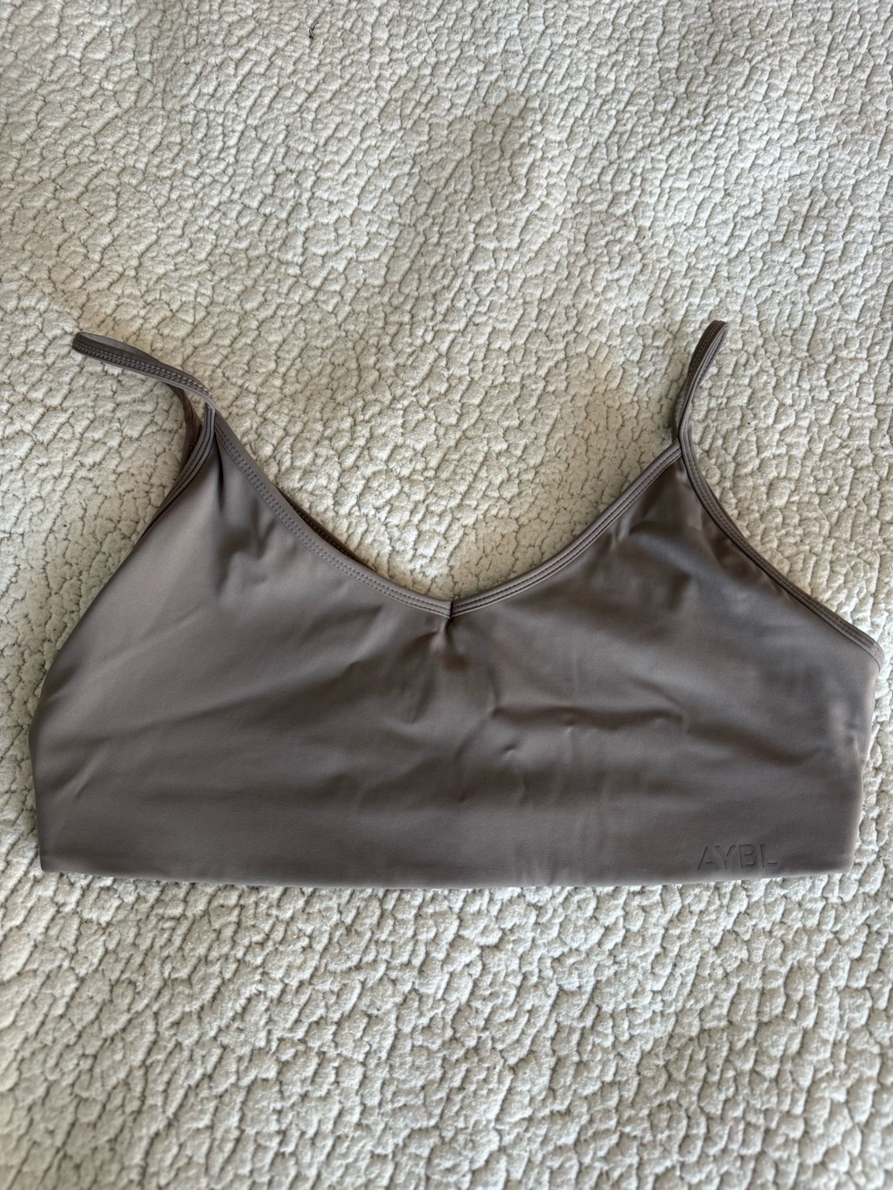 AYBL Seamless Scoop Bralette in Taupe Brown
